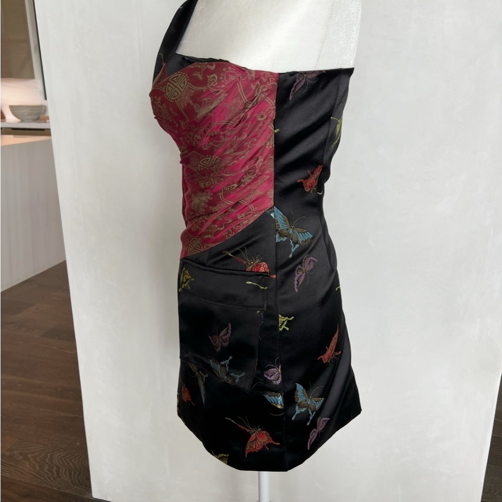 Kim Shui One-Shoulder balloon Black and pink Dress - Picture 5 of 7